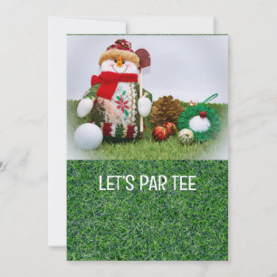 Golf Let's Par-garanti för jul Inbjudningar