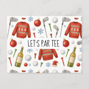 Golf Let's Par T golf Party temed för Golfers Vykort
