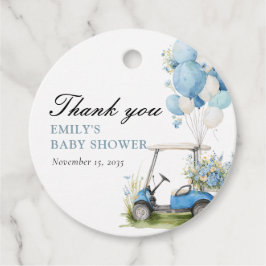 Golf Let's Par-tee Boy Baby Shower Gåvor Etiketter