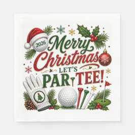 Golf Let's Par-Tee Golf Jul-tema  Pappersservett