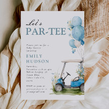 Golf Let's Par-tee Pojke Baby Shower