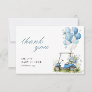 Golf Let's Par-tee Pojke Baby Shower Tack Kort