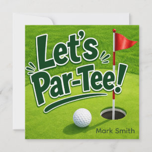 Golf Let's Par-Tee Putting Green-fest Inbjudningar