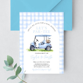 Golf Let's Par-Tee Tee Time Baby Shower Inbjudningar