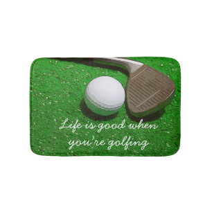Golf Life är bra med golf boll på grönt badmat Badrumsmatta