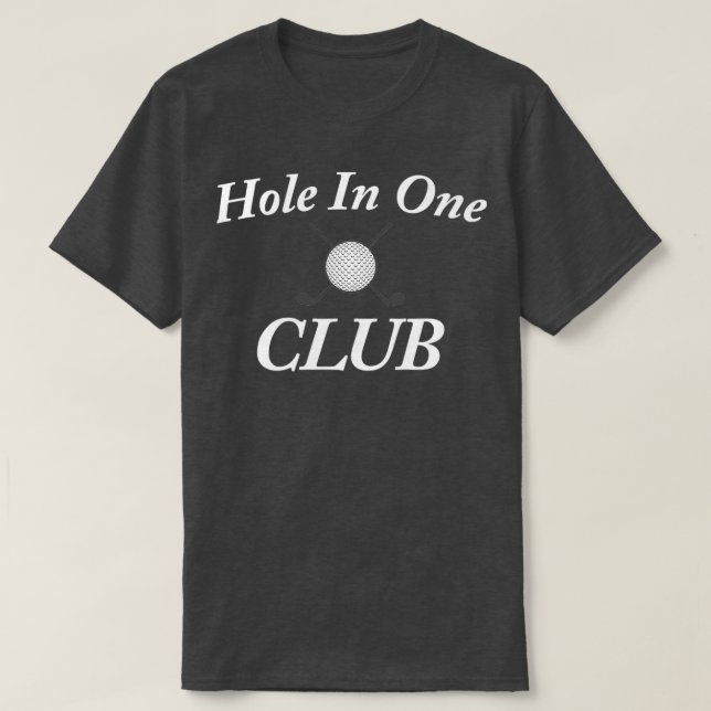 Golf Life Hål i en Klubb Golf T Shirt (Design framsida)