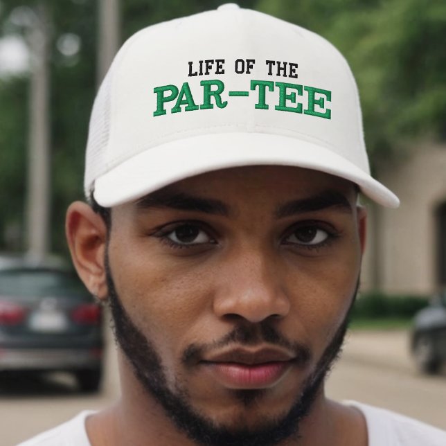 Golf Life of the Par Tee Monogram Initial Broderad Keps (Golf Life of the Par Tee Monogram Initial Embroidered Baseball Cap
)