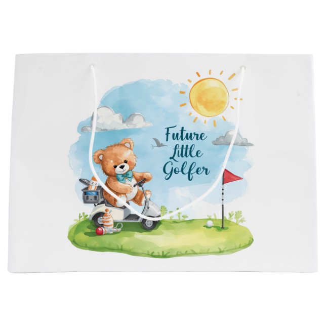 Golf Lilla golfare Baby boy kör golfbil (Framsidan)
