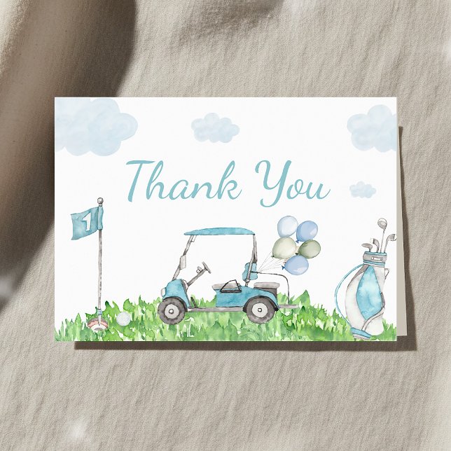 Golf Lite Putter Baby Shower Tack Kort (Skapare uppladdad)