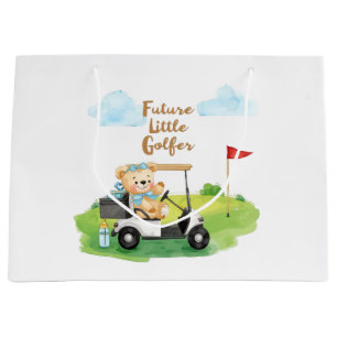 Golf Liten Golfare Baby Pojke kör golfbil