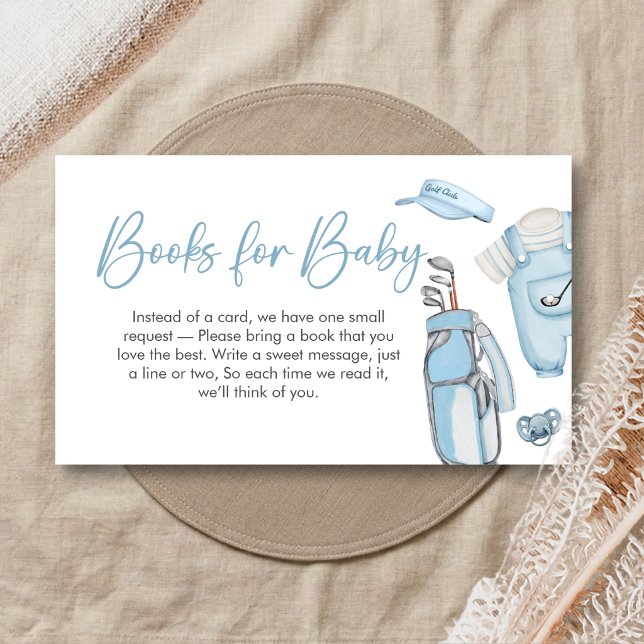 Golf Little Putter Baby Shower-böcker för bebisar Tilläggskort (A Little Putter Golf Baby Shower Books for Baby)