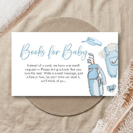 Golf Little Putter Baby Shower Books for Baby Tilläggskort