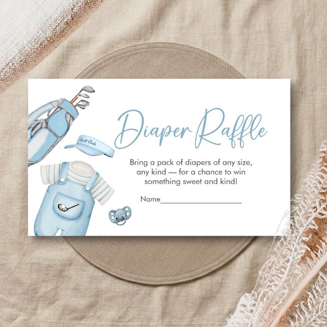 Golf Little Putter Baby Shower Diaper Raffle Tilläggskort (A Little Putter Golf Baby Shower Diaper Raffle)
