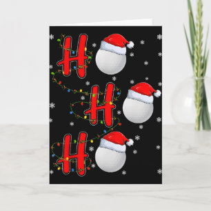Golf Ll Tomtehatt Ho Ho Ho Män Kvinnor Jul Xma Kort