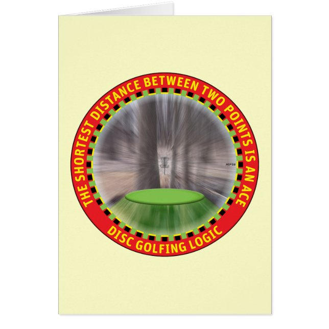 Golf-logik för disk #1 hälsningskort (Framsidan)