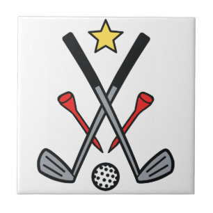 Golf-Logotyp Kakelplatta