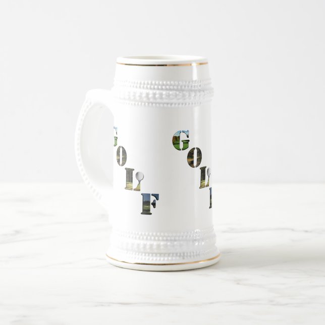 Golf Logotyp och Golf Boll, Sejdel (Framsida vänster)