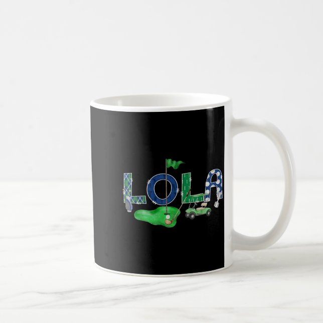 Golf Lola Hole In One Golf 1st Birthday Boy Party  Kaffemugg (Höger)