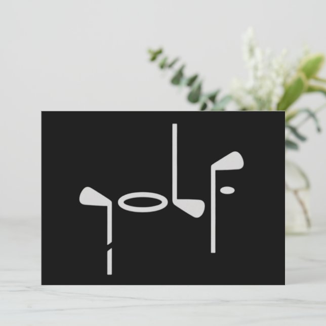 Golf Lover Golfer Golfing Club Inbjudningar (Stående Fram)