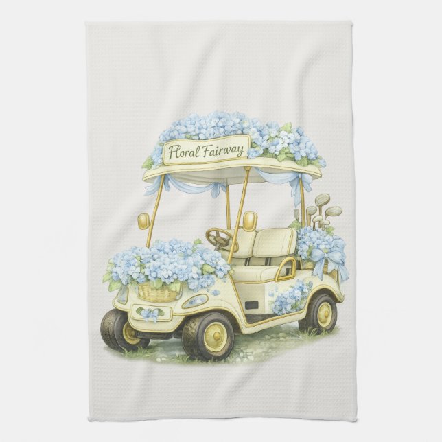 Golf Lover Tea Towel – Country Club Gift Kökshandduk (Vertikal)