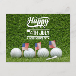 Golf Lycklig 4 juli Independence day Helg Vykort