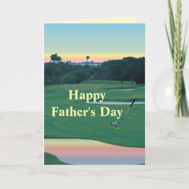 GOLF - Lycklig Fars dag Golf Kort