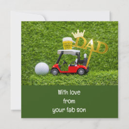 Golf Lycklig Fars dag Kort