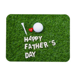 Golf Lycklig Fars dag med golf boll och T Magnet