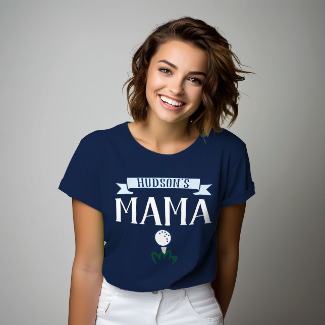 Golf Mamma Anpassningsbar First Birthday Shirt T Shirt (Skapare uppladdad)