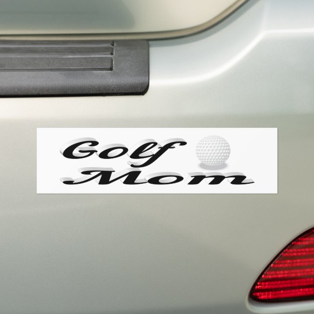 Golf Mamma Bumper Sticker Bildekal (På Bil)
