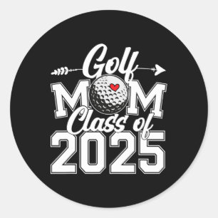 Golf Mamma Cl av 2025 Studenten Senior Sport Fläkt Runt Klistermärke