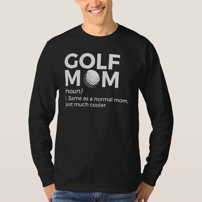Golf Mamma Definition Golfande T Shirt (Framsida)