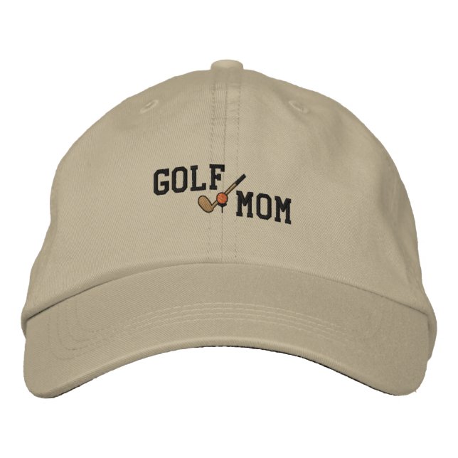 Golf Mamma Embroized Hat Broderad Keps (Framsida)