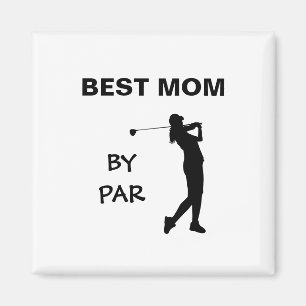 Golf Mamma Golfer Pun Mors dag Best Mamma per part Magnet
