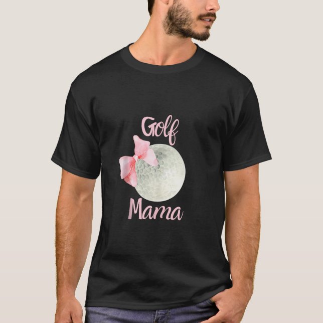 Golf Mamma Mamma Rosa Bow Coquette Preppy Aestheti T Shirt (Framsida)