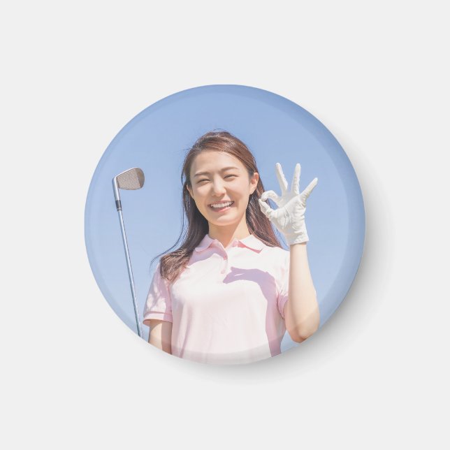 Golf med eget foto magnet (Framsidan)