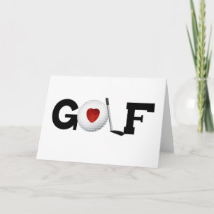 Golf med golfbollen kort