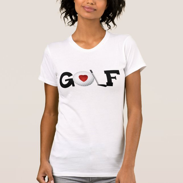 Golf med golfbolltshirten tröja (Framsida)