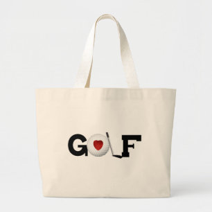 Golf med golfbollTshirts och gåvor Jumbo Tygkasse