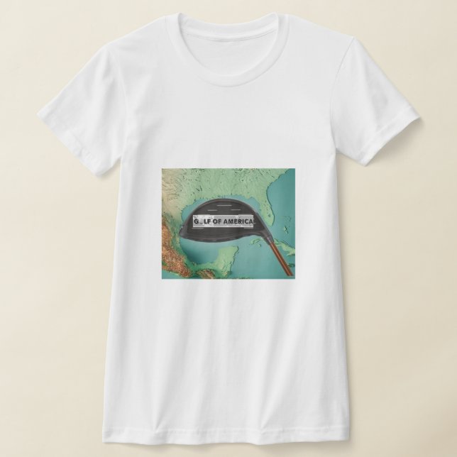 Golf med patriatism t shirt (Laydown)