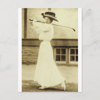 GOLF MED STIL! - 1908 Årets kvinnliga golfmästare Vykort