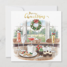 Golf Merry Christmas from Golf Course Clubhouse Julkort