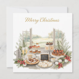 Golf Merry Christmas from Golf Course Clubhouse Julkort