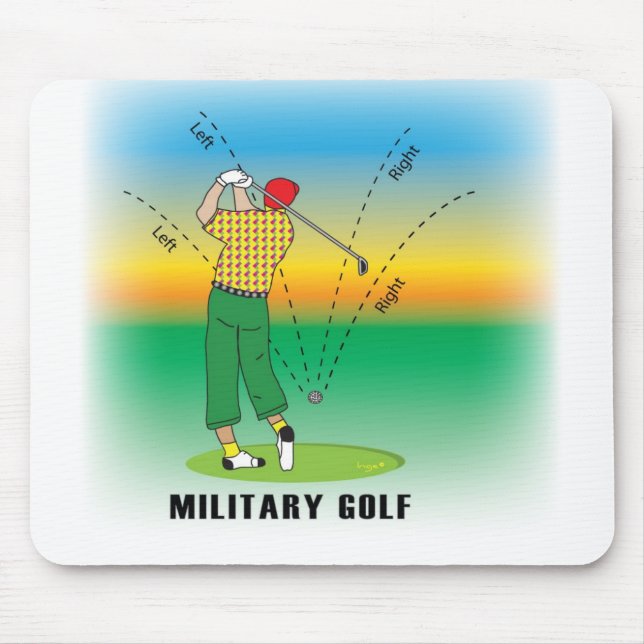 GOLF militärt Stil Musmatta (Framsidan)