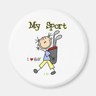Golf min sport magnet