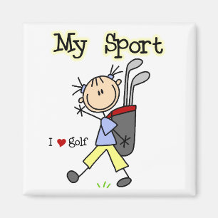 Golf min sportT-tröja och gåvor Magnet