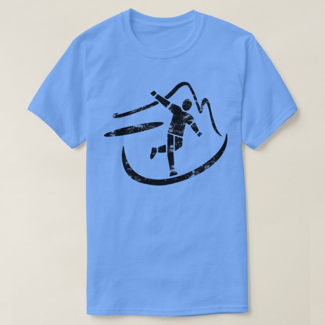 Golf Minimalist Art Golfer Design Grunge T Shirt (Design framsida)