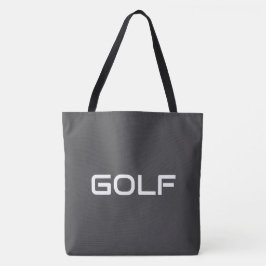GOLF Modern Sleek White Text On Professional Gray Tygkasse