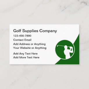 Golf Moderna Nya Affärskort Visitkort