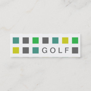 GOLF (modets kvadrater) Mini Visitkort